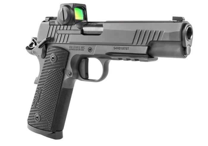 1911X 45ACP 5" ROMEOX SS/BLK G10 GRP 2/8RD