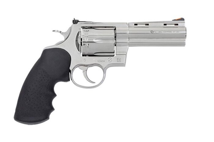 Anaconda,44 Mag, 4" sta inless, Hogue Grip, 6rd
