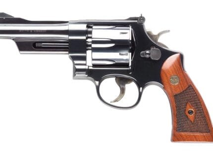 SMITH AND WESSON 27 357M/38S 4" 6RD BL/WD AS