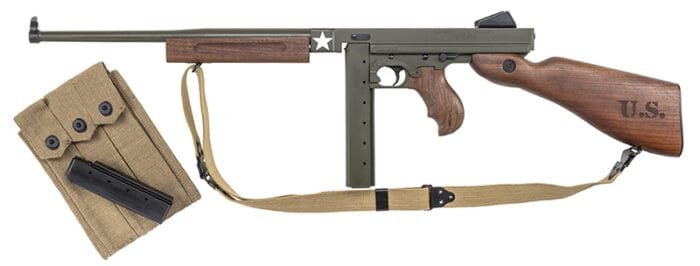 Thompson M1 Tanker 45 OD Grn,Sling 30rd