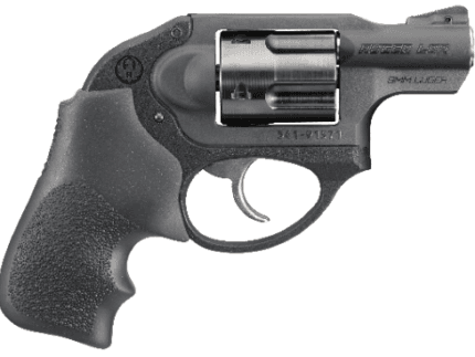 RUGER LCR 9MM BLK/HOGUE GRIP 5RD DAO