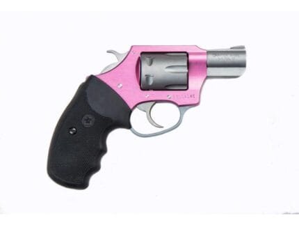 Charter Arms Pink Lady Handgun .22 LR 8rd Capacity 2" Barrel Pink with Full Size Black Grip