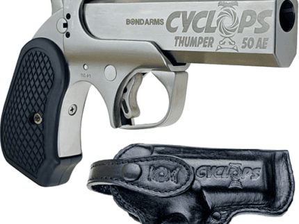 Bond Arms Cyclops Satin Package Handgun .50 AE Single Shot 4.25" Barrel Satin with Holster