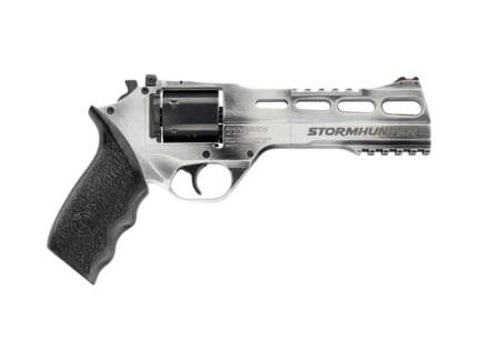 Chiappa Rhino Revolver 60DS Stormhunter Handgun .357 Mag 6rd Capacity 6" Barrel White Silver with Black Grip