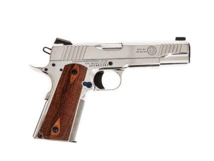 Standard Manufacturing 1911 Nickel Handgun .45 ACP 8rd Magazine 5" Barrel