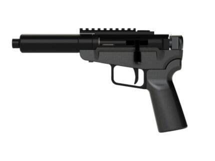 Dark Mountain Stowaway Handgun 5.7x28mm Single Shot 5" 1/2x28 Threaded Barrel Black