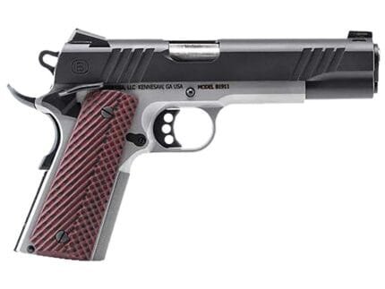 Bersa B1911 Handgun .45 ACP 8rd Magazine 5" Barrel Black and Stainless Steel with VZ Grips Night Sight