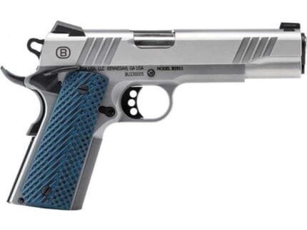 Bersa B1911 Handgun .45 ACP 8rd Magazine 5" Barrel Stainless Steel with VZ Grips Night Sight