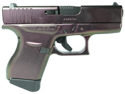 Glock 43 Custom "Shimmering Razorback" Subcompact Handgun 9mm Luger 6rd Magazines (2) 3.41" Barrel USA