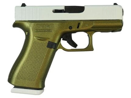 Glock 43X Pegasus White Handgun 9mm Luger 10rd Magazines(2) 3.4" Barrel Accessory Rail USA Made