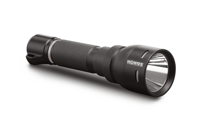 Konus Rechargeable Tactical Flashlight w Remote Switch / Mount Ring - 1000 Lumens