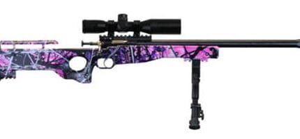 Crickett 22 LR Precision Rifle Muddy Girl Complete Package Blued Scope