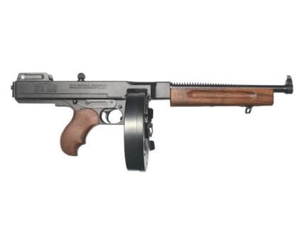 THOMPSON 1927A1 DELUXE PISTOL .45 CAL. LW 10.5 BBL W/100 RD DRUM TOMMY GUN