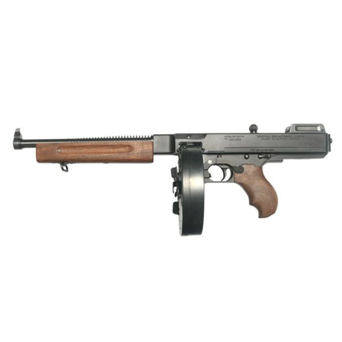 TOMMY GUN DELUXE PISTOL .45 CAL. LIGHTWEIGHT 10.5 BBL W/ 10 RD DRUM