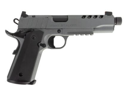 SDS Tisas 1911 Night Stalker SF 10 Handgun 10mm 8rd Magazine 5" Threaded Barrel Cerakote Grey with Black Grips