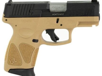 Taurus G3C "Black Slide/ Tan Frame" Handgun 9mm Luger 12rd Magazines(2) 3.26'' Barrel