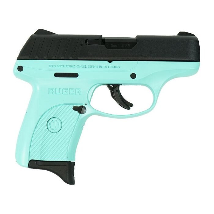 Ruger EC9s Handgun 9mm Luger 7rd Magazine 3.12" Barrel Robin's Egg Blue Frame