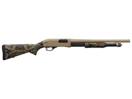 Winchester SXP Defender Shotgun 20 ga 3" Chamber 5rd Magazine 18" Barrel FDE Woodland Camo