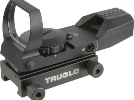 Truglo Dual Color Open Red Dot Sight 24x34mm Multi Reticle Illuminated Black