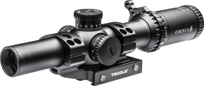 Truglo OMNIA4 Tactical Scope - 1-6x24mm 30mm Illum All Purpose Tactical Reticle (A.P.T.R.) Black Matte