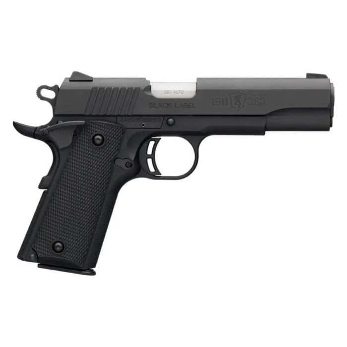 Browning 1911-380 Black Label Full Size Handgun .380 Auto 8rd Magazine 4.5" Barrel Ambi Manual Safety