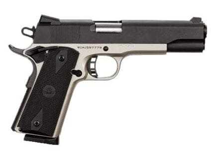 Rock Island Armory Standard FS Handgun .45 ACP 8rd Magazine 5" Barrel Two Tone Black and Nickel