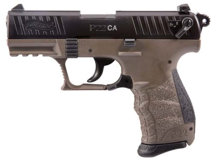 WALTHER ARMS P22 22LR BLK/FDE 10+1 3.4" CA