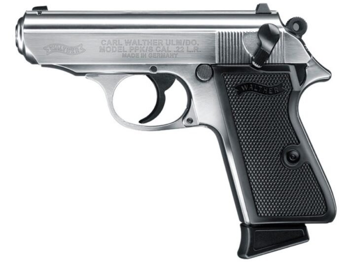 WALTHER ARMS PPK/S 22LR 10+1 NKL PLTD 3.35"