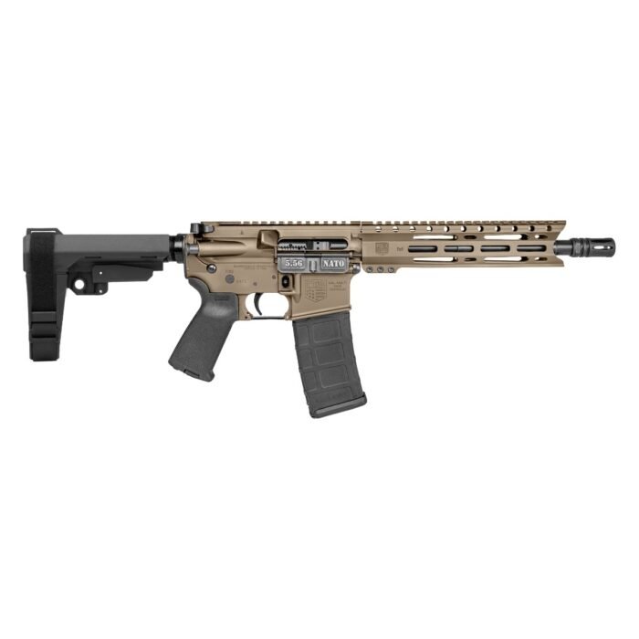 Diamondback Firearms Carbon DB-15 5.56 NATO Semi-Auto Pistol - Flat Dark Earth | 10" Threaded Barrel | SBA3 Arm Brace |1x30rd Mag