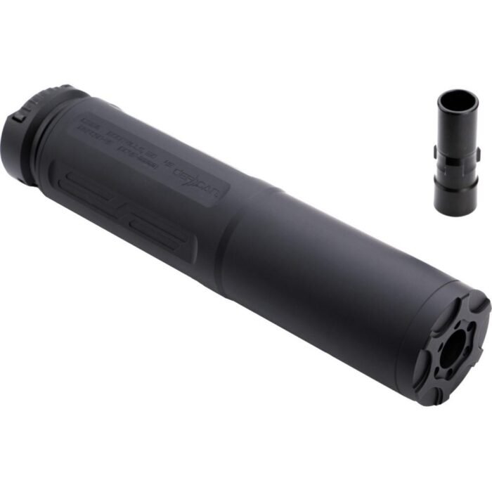 CMMG Defcan 45 Direct Thread Suppressor .45 ACP .578x28 Black with HUB Adaptor