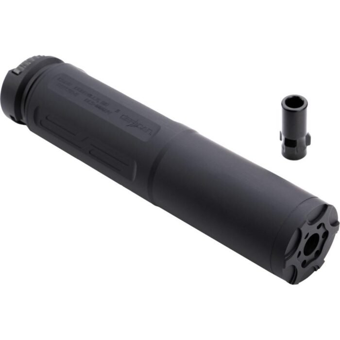 CMMG Defcan 9 Direct Thread Suppressor 9mm Luger 1/2x28 Black with HUB Adaptor