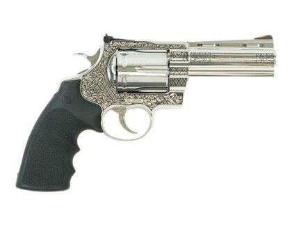 Colt Anaconda "Filigree Frame and Barrel" Handgun .44 Rem Mag 6rd Capacity 4.25" Barrel Stainless Frame
