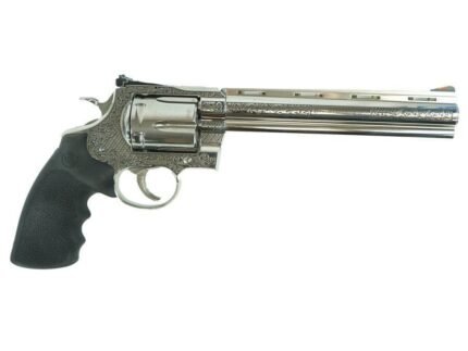 Colt Anaconda "Filigree Frame and Barrel" Handgun .44 Mag 6rd Capacity 8" Barrel Silver with Black Grip