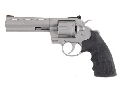 Colt Python 357 Handgun .357 Mag 6rd Capacity 5" Barrel Matte Stainless with Black Hogue Grips