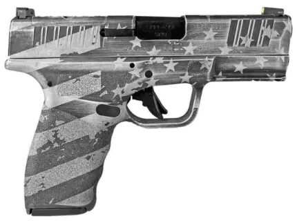 Springfield Hellcat Pro OSP "Distressed Flag White" Handgun 9mm Luger 15rd(2) Magazines 3.7" Barrel