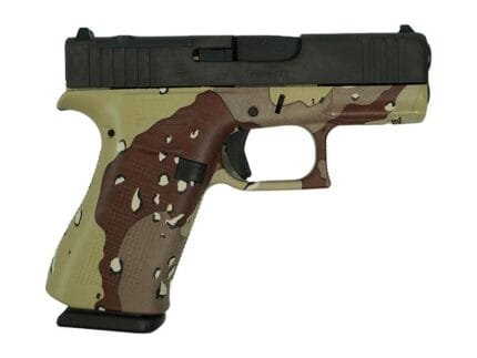 Glock 43X "Chocolate Chip" Hydro Dip Blue Handgun 9mm Luger 10rd Magazines(2) 3.4" Barrel Accessory Rail USA Made