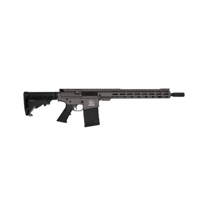 GLFA AR-10 Rifle .308 Win 10rd Magazine 16" Stainless Barrel 15" MLOK Rail Tungsten Finish