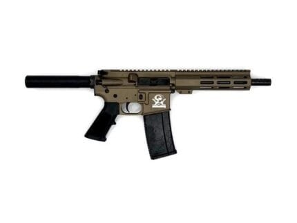 Great Lakes AR-15 Pistol .223 Wylde 30rd Magazine 7.5" Nitride Barrel Bronze Finish