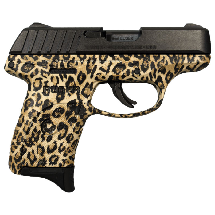 Ruger EC9s Leopard Print Handgun 9mm Luger 7rd Magazine 3.12" Barrel