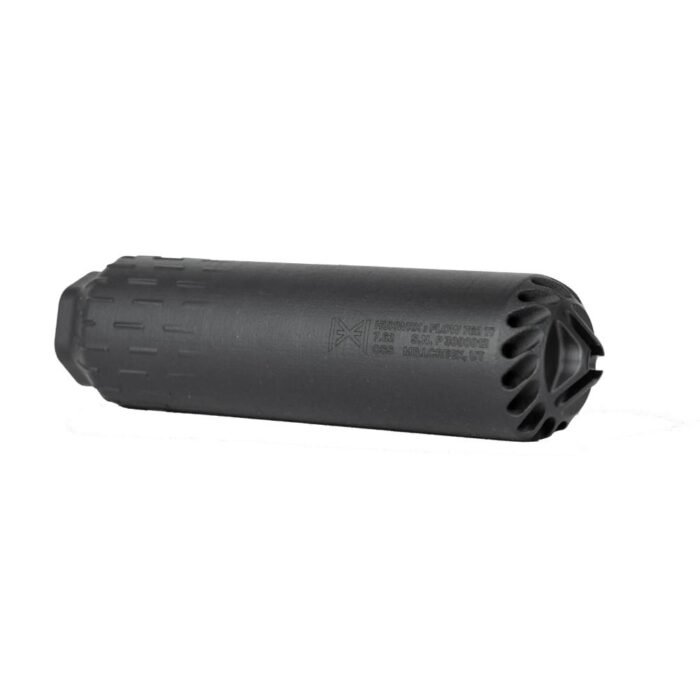 Huxwrx Flow 762 Ti Suppressor 7.62 5/8x24 Black  w/Out Muzzle Device