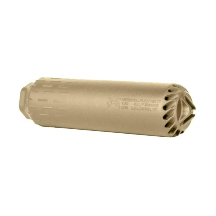 Huxwrx Flow 762 Ti Suppressor Kit 7.62 5/8x24 FDE with Muzzle Brake