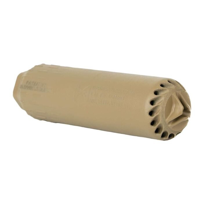 Huxwrx Flow 556 TI Flash Cap Suppressor with Flash Hider 1/2x28 FDE