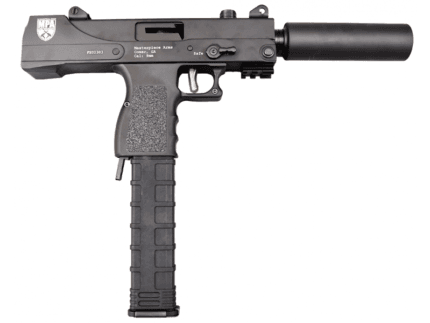 Masterpiece Arms Pistol - Black | 9mm | 4.5" Threaded Barrel | 30rd | W/ Barrel Extension