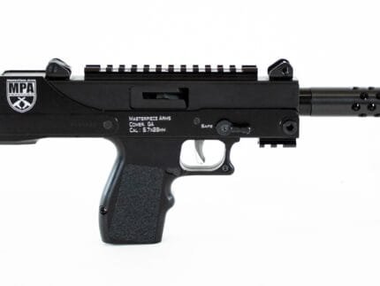 Masterpiece Arms Pistol - Black | 5.7x28mm | 5" Threaded Barrel | 20rd | W/ Muzzle Break