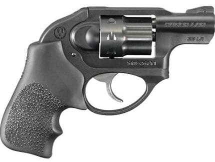 RUGER LCR 22LR BL/HOGUE GRP 8RD DAO