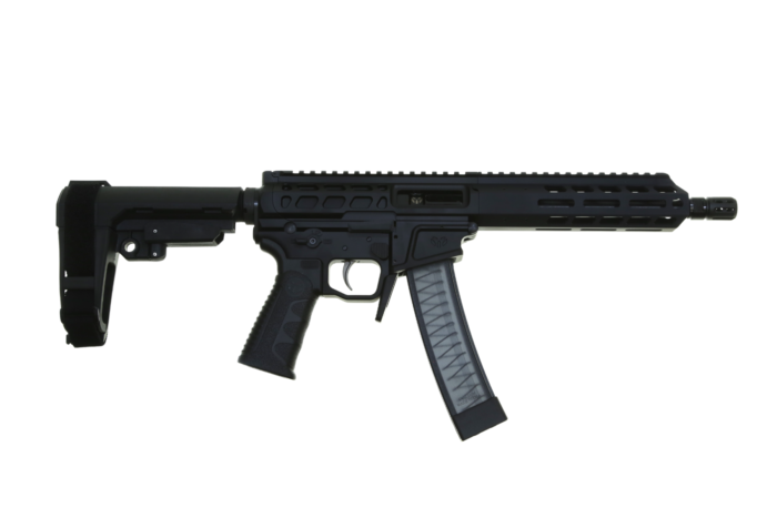 Wraithworks WARSCORP9 Side-charging AR Pistol - Black | 9mm | 8.5" Barrel | 7" M-LOK Rail | Accepts Scorpion Mags | Installed BSFIII Trigger