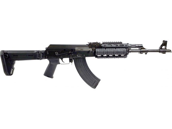 Zastava ZPAPM70 AK-47 Rifle BULGED TRUNNION 1.5MM RECEIVER - Black | 7.62x39 | 16.3" Chrome Lined Barrel | UTG Pro Quad Rail | Zhukov-S Folding Stock