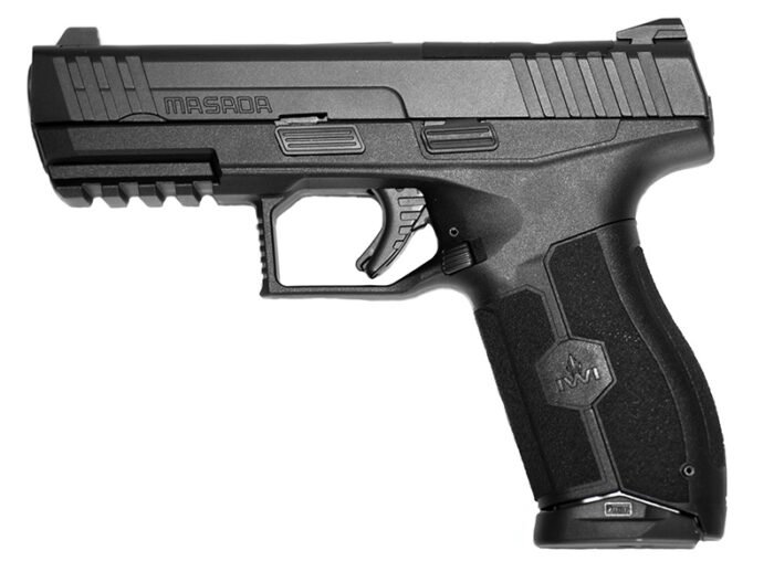IWI MASADA OR 9MM 4.1" 3DOTDGT BLK 17RD
