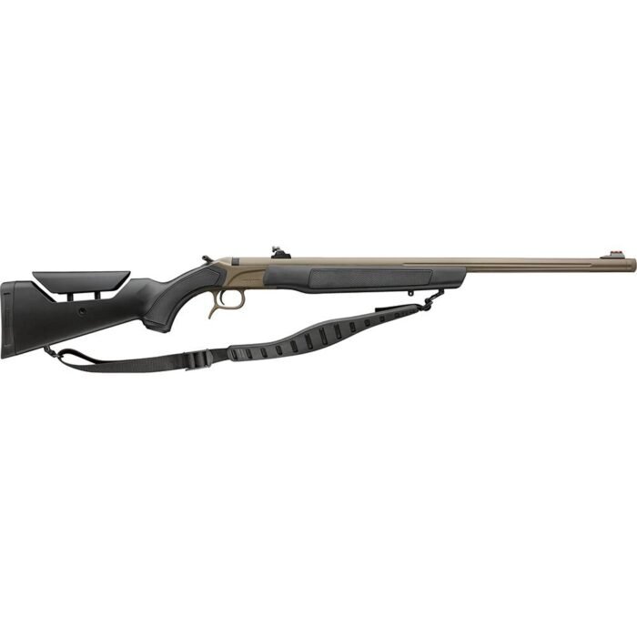 CVA Accura LR-X Muzzleloader Rifle .50 Cal Magnum 30" 3/4x24 Threaded Cerakote FDE Williams Peep Sights