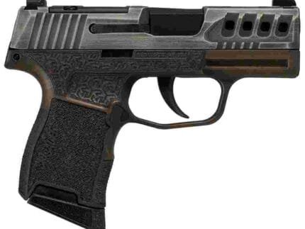 Sig Sauer P365 "Gold Bug"Distressed Gray/Brown OR Handgun 9mm Luger 10rd Magazines(2) 3.1" Barrel X-RAY 3 Sights Manual Safety